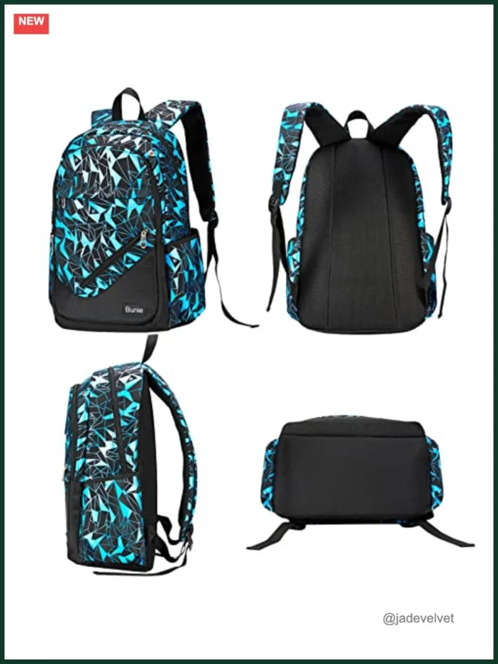 Large Backpack Set with Laptop Compartment and Pencil Case